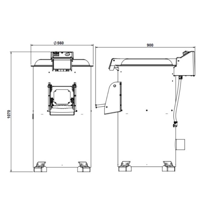 Bulvių valymo mašina CS 35 kg - Image 2