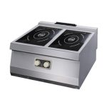 Didelio galingumo indukcinė viryklė – 2 degikliai – elektrinė – dviguba – 70 cm gylio